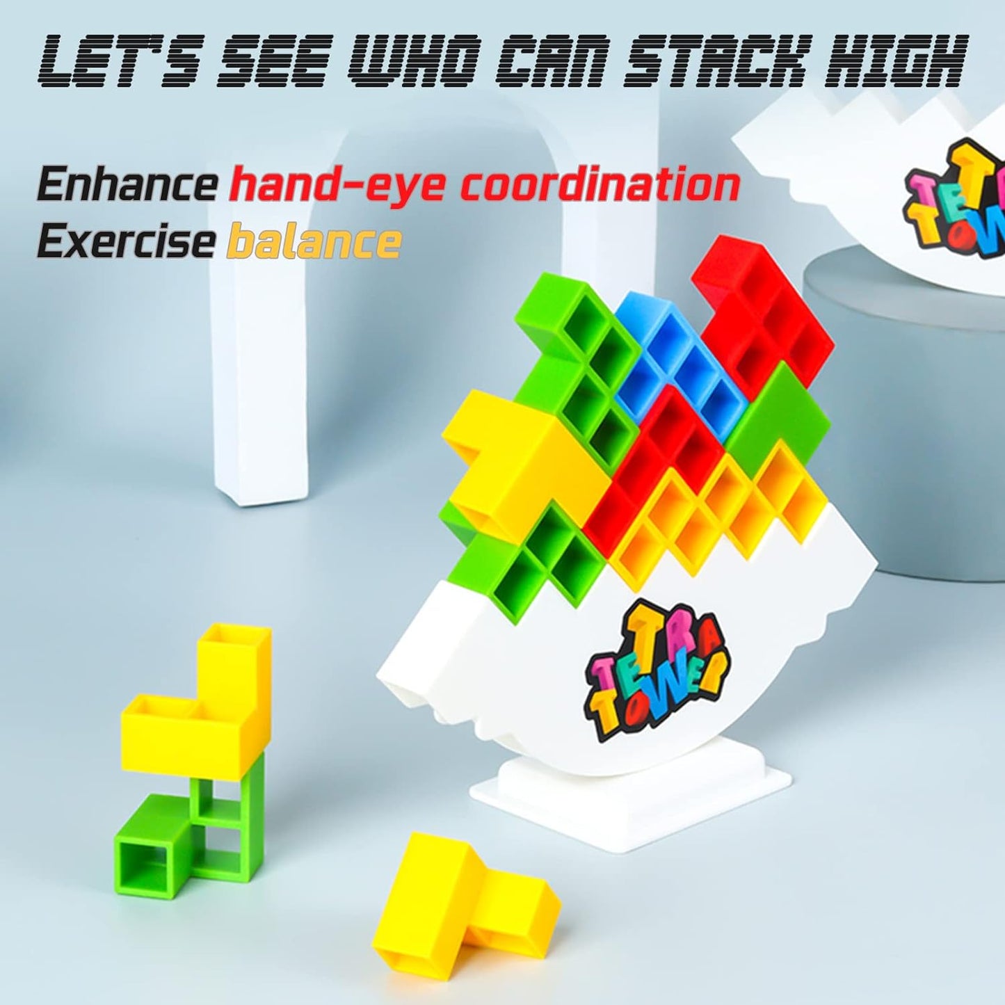 TetraTower® Team Tower Game For Kids & Adults